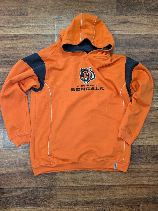 Reebok Other - Reebok Cincinnati Bengals NFL Orange Pullover Hoodie Sweatshirt Youth XL (18/20)